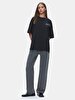 Print With Print Short Sleeve Relaxed Black T-shirt