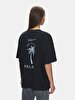 Print With Print Short Sleeve Relaxed Black T-shirt