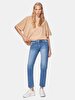 Relaxed Short Sleeve Surface With Print Beige T-shirt