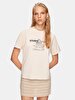 Crew Neck Short Sleeve Regular Beige T-shirt