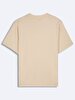 Crew Neck Short Sleeve Regular Beige T-shirt