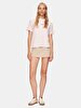Crew Neck Short Sleeve Regular White T-shirt
