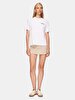 Surface With Print Basic Short Sleeve Regular White T-shirt