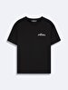 Surface With Print Basic Short Sleeve Regular Black T-shirt
