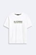Print Short Sleeve White T-shirt