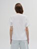 Sign With Print Short Sleeve Regular White T-shirt