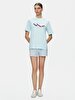 Sign With Print Short Sleeve Regular Blue T-shirt