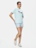 Sign With Print Short Sleeve Regular Blue T-shirt