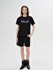 Sign With Print Short Sleeve Regular Black T-shirt