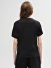 Sign With Print Short Sleeve Regular Black T-shirt