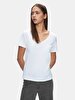 Short Sleeve V-neck Regular Dust T-shirt