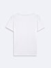 Basic Short Sleeve U-neck Regular White T-shirt