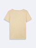 Basic Short Sleeve U-neck Regular Brown T-shirt
