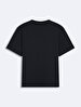 Sign With Print Short Sleeve Regular Navy T-shirt