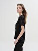 Print With Print Short Sleeve Black T-shirt