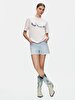 With Print Short Sleeve Si̇gned Regular Lilac T-shirt