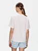 With Print Short Sleeve Si̇gned Regular Lilac T-shirt