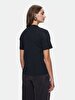 With Print Short Sleeve Si̇gned Regular Black T-shirt