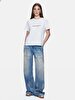 Print With Print Short Sleeve Regular White T-shirt
