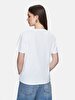 Print With Print Short Sleeve Regular White T-shirt
