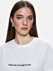 Print With Print Short Sleeve Regular White T-shirt