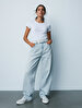 Short Sleeve Basic Crew Neck Slim White T-shirt