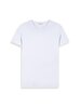 Short Sleeve Basic Crew Neck Slim White T-shirt