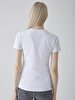 Short Sleeve Basic Crew Neck Slim White T-shirt