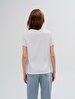 Sign With Print Short Sleeve Regular White T-shirt