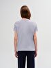 Sign With Print Short Sleeve Regular Lilac T-shirt
