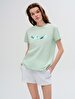 Sign With Print Short Sleeve Regular Green T-shirt