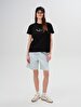 Sign With Print Short Sleeve Regular Black T-shirt
