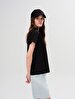Sign With Print Short Sleeve Regular Black T-shirt
