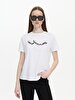 Sign With Print Short Sleeve Regular White T-shirt