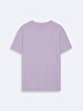 Sign With Print Short Sleeve Regular Lilac T-shirt
