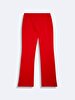 Waist Elastic Straight Leg Basic Red Tracksuit