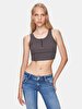 Front Buttoned Basic Knitting Slim Antracite Athlete