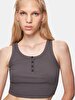 Front Buttoned Basic Knitting Slim Antracite Athlete