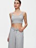 V-neck Crop Slim Grey Athlete