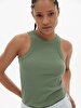 Spaghetti Strap Crew Neck Grey Athlete