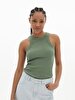 Spaghetti Strap Crew Neck Grey Athlete