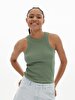 Spaghetti Strap Crew Neck Grey Athlete