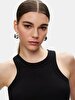 Spaghetti Strap Crew Neck Black Athlete