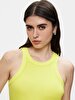 Spaghetti Strap Crew Neck Yellow Athlete