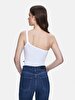 Slim Fit Spaghetti Strap White Athlete