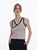Contrast Striped Grey Athlete