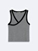 Contrast Striped Grey Athlete