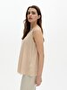 Regular Wide Collar Oversized Beige Athlete
