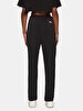 Embroidered Print Relaxed Black Tracksuit
