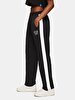 Embroidered Print Relaxed Black Tracksuit